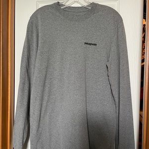 Patagonia long sleeve T-shirt, gray, size small